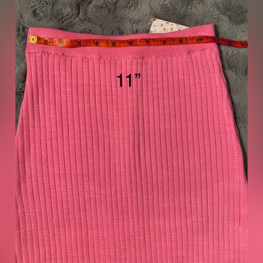 Free People Pink Skyline Midi Skirt • NWT• Size XS - Picture 11 of 15